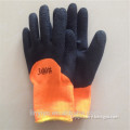 custom cheap winter knit working gloves logo can be printed